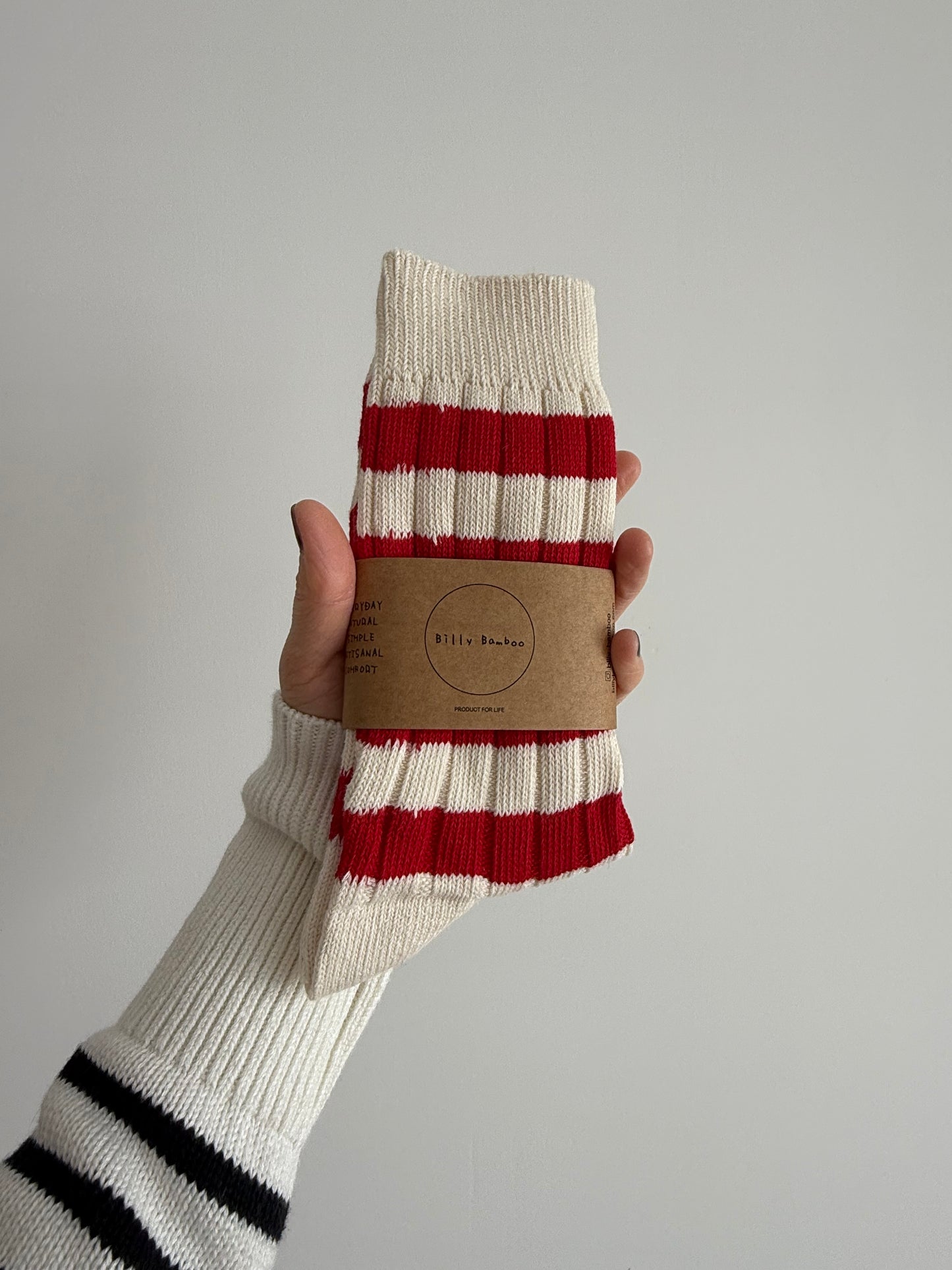 COLOR STRIPE HIGH SOCKS