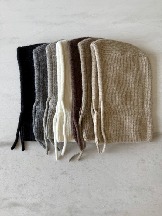 FUZZY ALPACA BALACLAVA - neutral