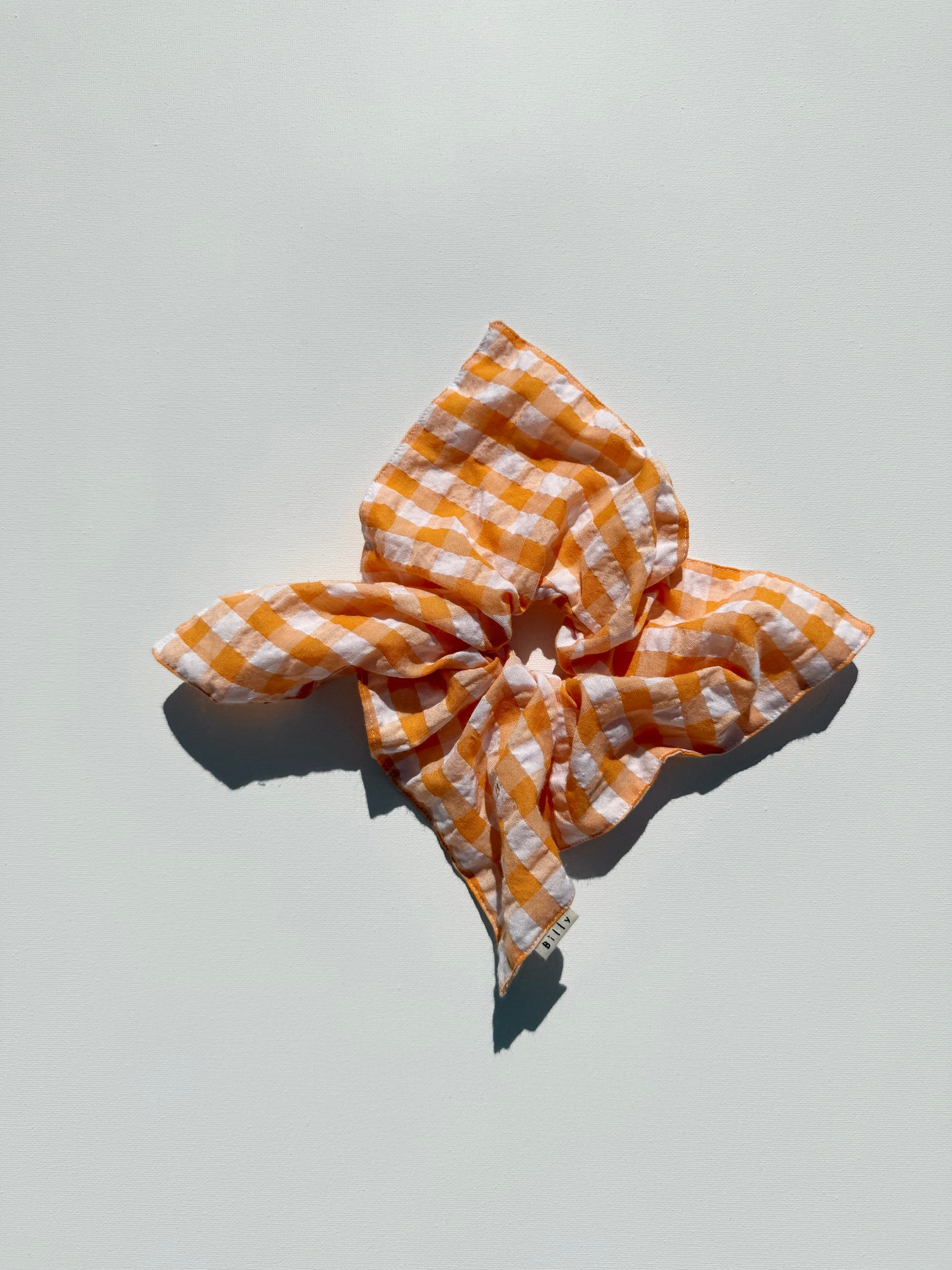 GINGHAM PETAL SCRUNCHIES - crystal bright