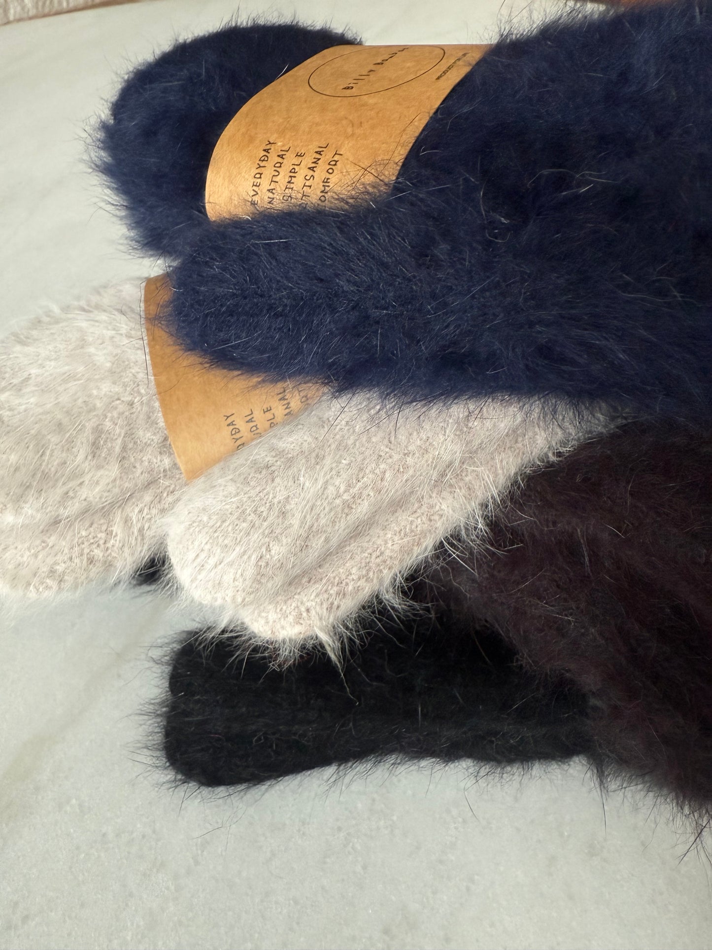 FLUFFY ANGORA MITTENS