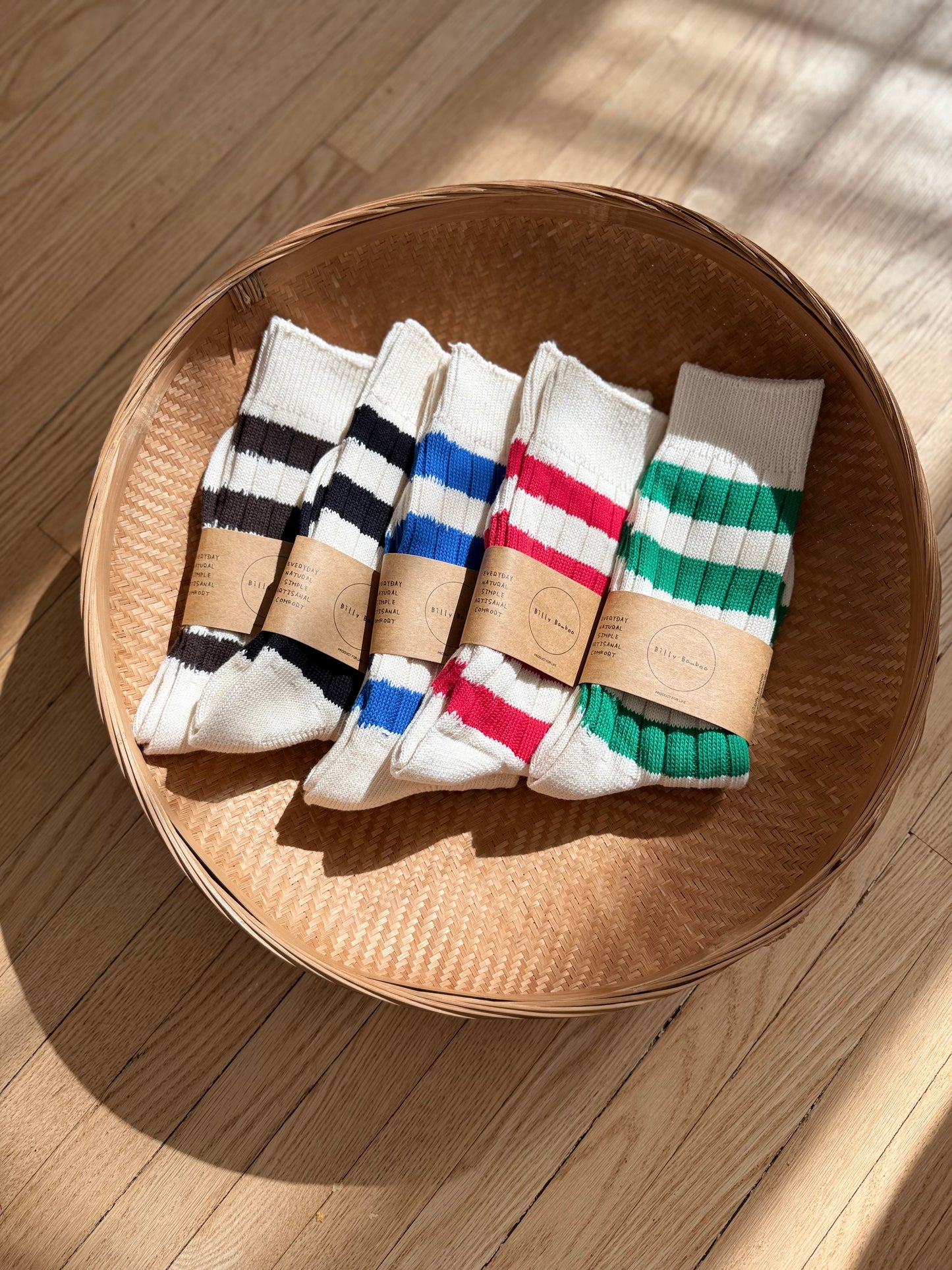 COLOR STRIPE HIGH SOCKS