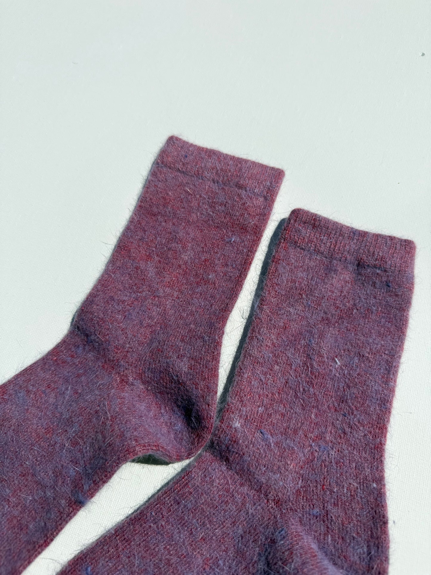 FLUFFY ANGORA SOCKS