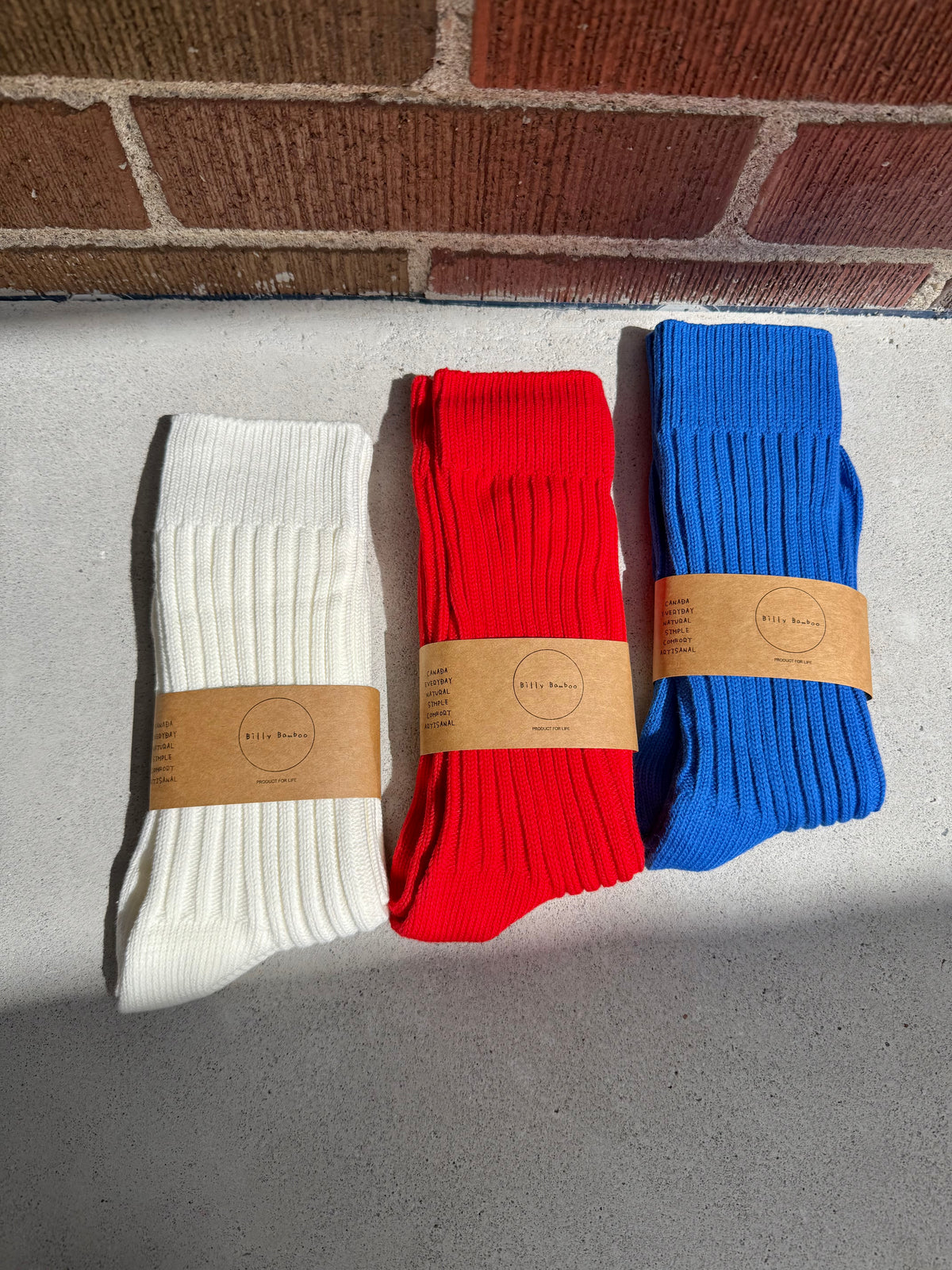 RIBBED COTTON HIGH SOCKS