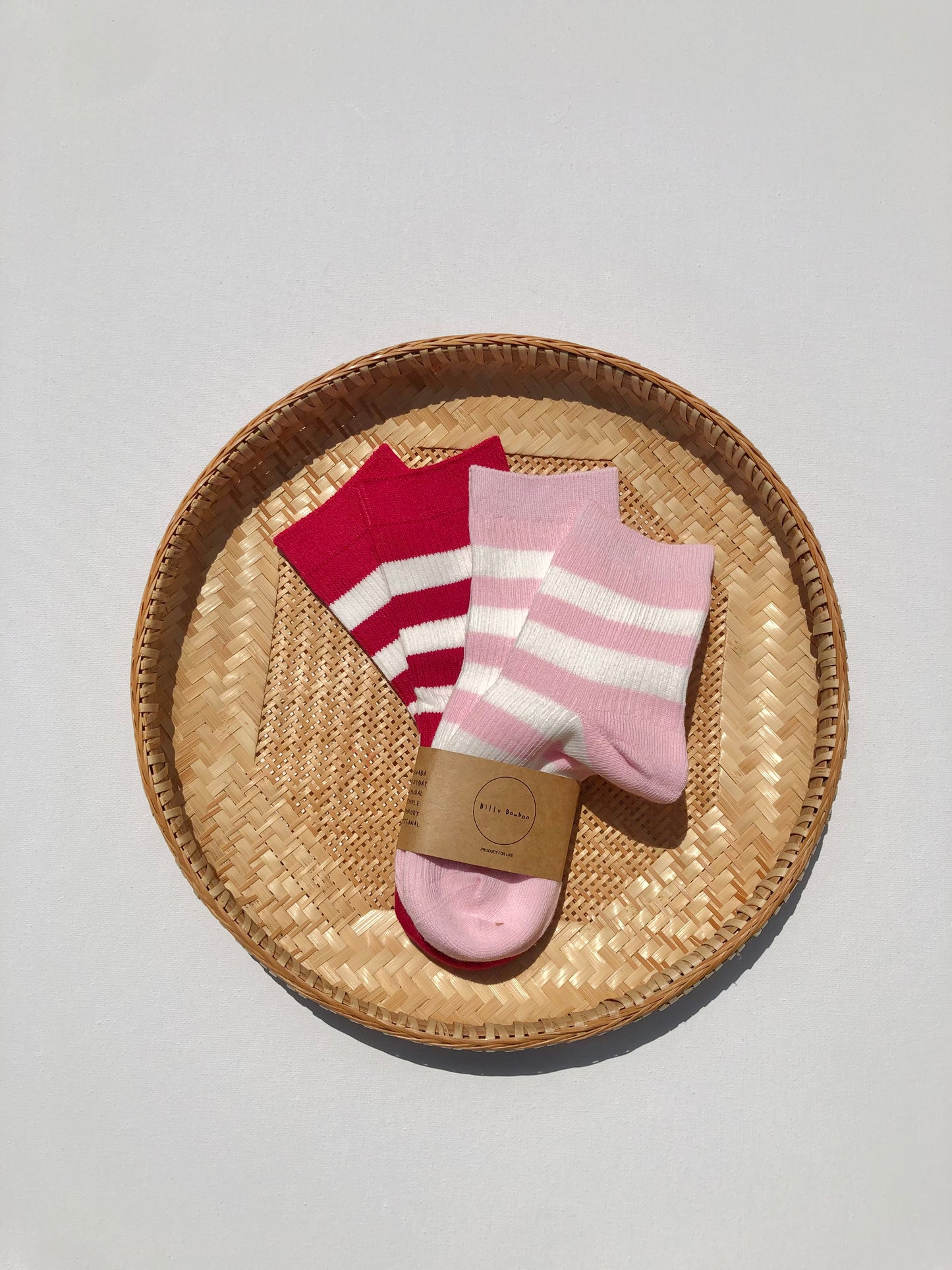 KIDS POP STRIPE SOCKS: PACK OF 2