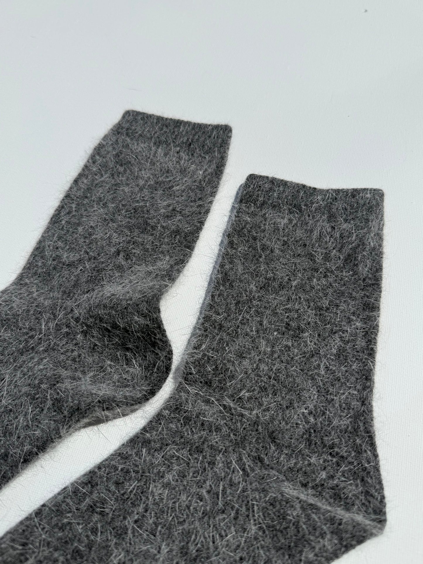 FLUFFY ANGORA SOCKS