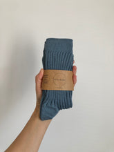 Load image into Gallery viewer, RIBBED COTTON HIGH SOCKS - pastel