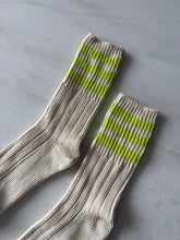 Load image into Gallery viewer, MEN’S COLLEGE STRIPE SOCKS