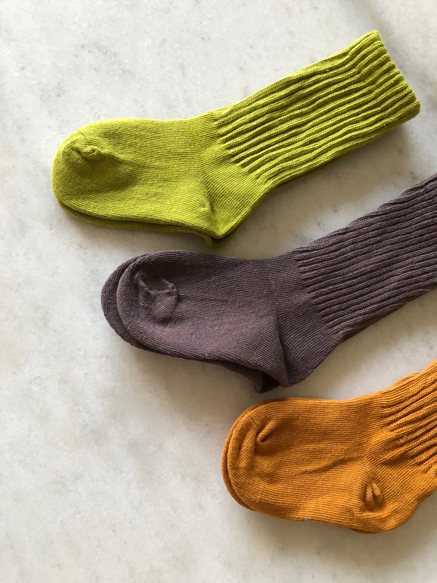 TODDLER RIBBED COTTON SOCK - Pack of 3