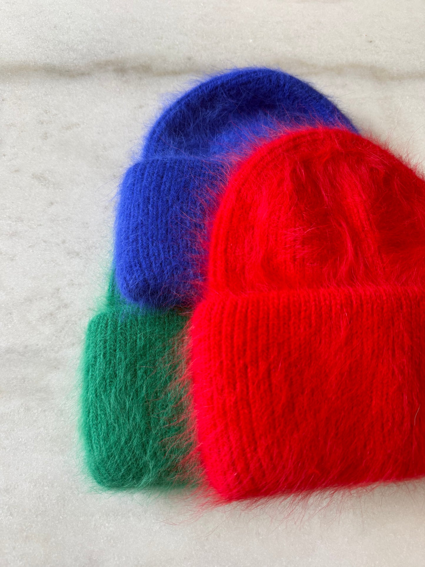 FLUFFY ANGORA BEANIE -  Mid of Oct