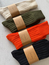 Load image into Gallery viewer, MEN’S CHUNKY RIBBED HIGH SOCKS