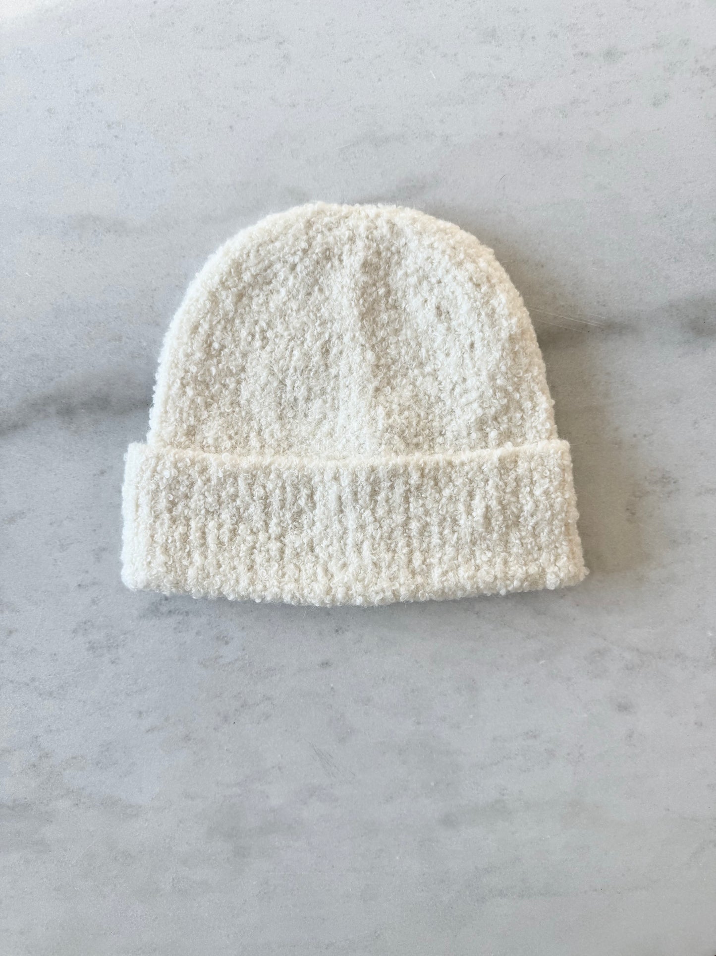WOOL BOUCLE BEANIE