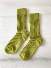 Load image into Gallery viewer, RIBBED COTTON HIGH SOCKS - pastel