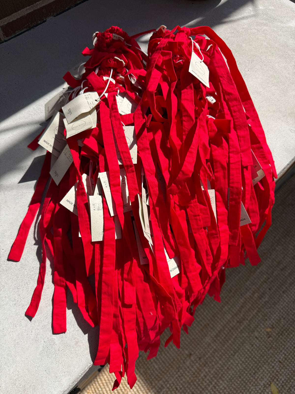 COTTON POPLIN MINI BOW SCRUNCHIES
