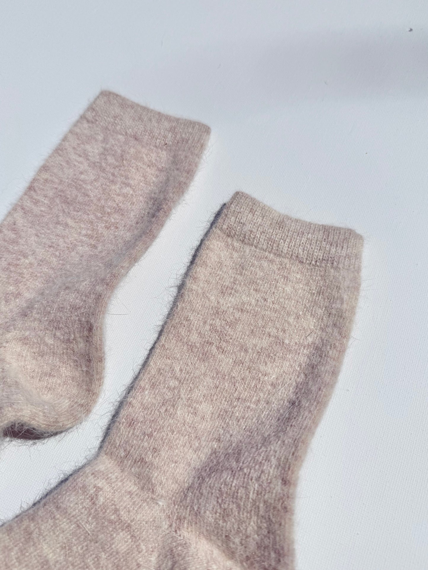 FLUFFY ANGORA SOCKS