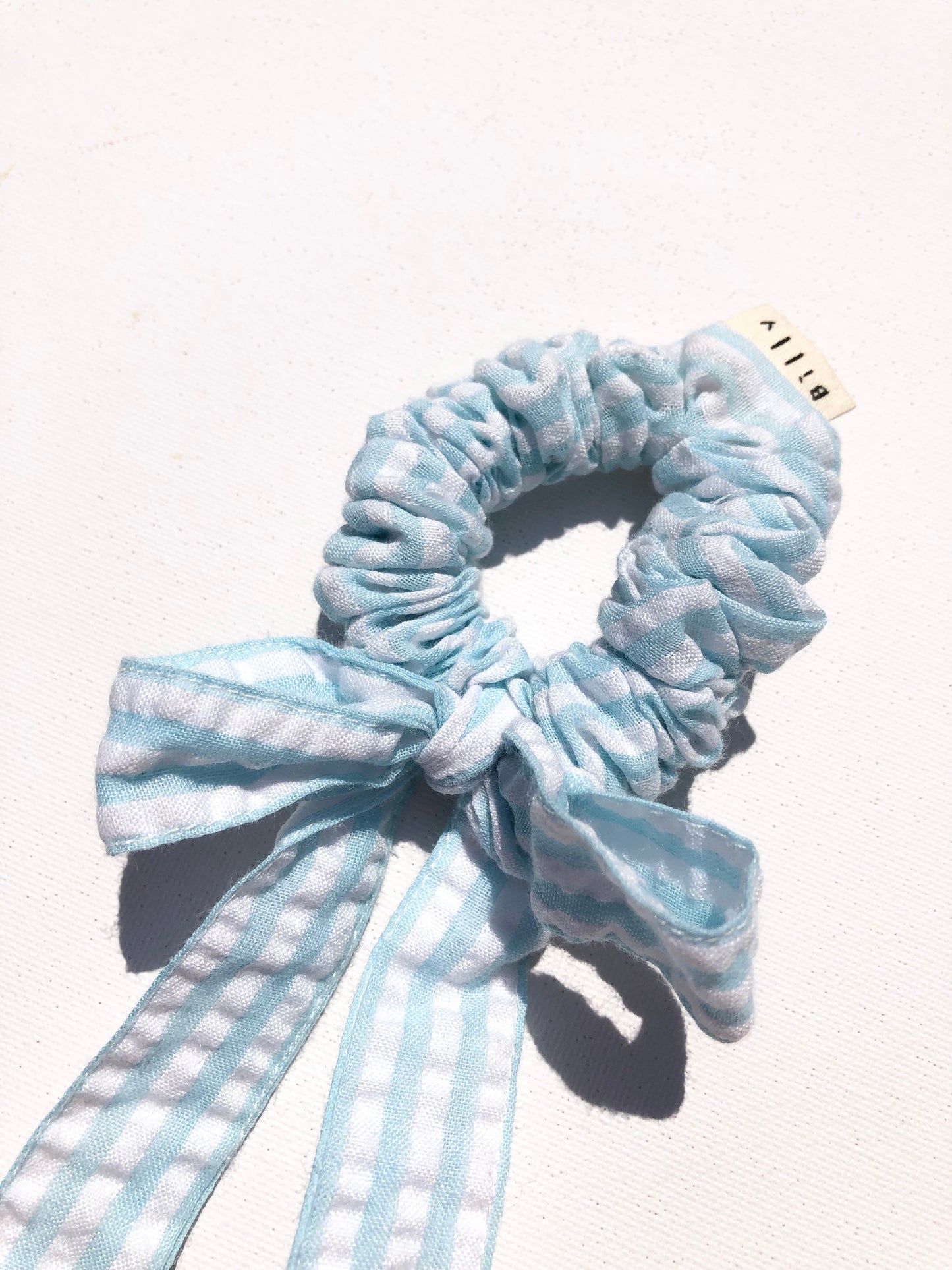 STRIPE BOW SCRUNCHIES