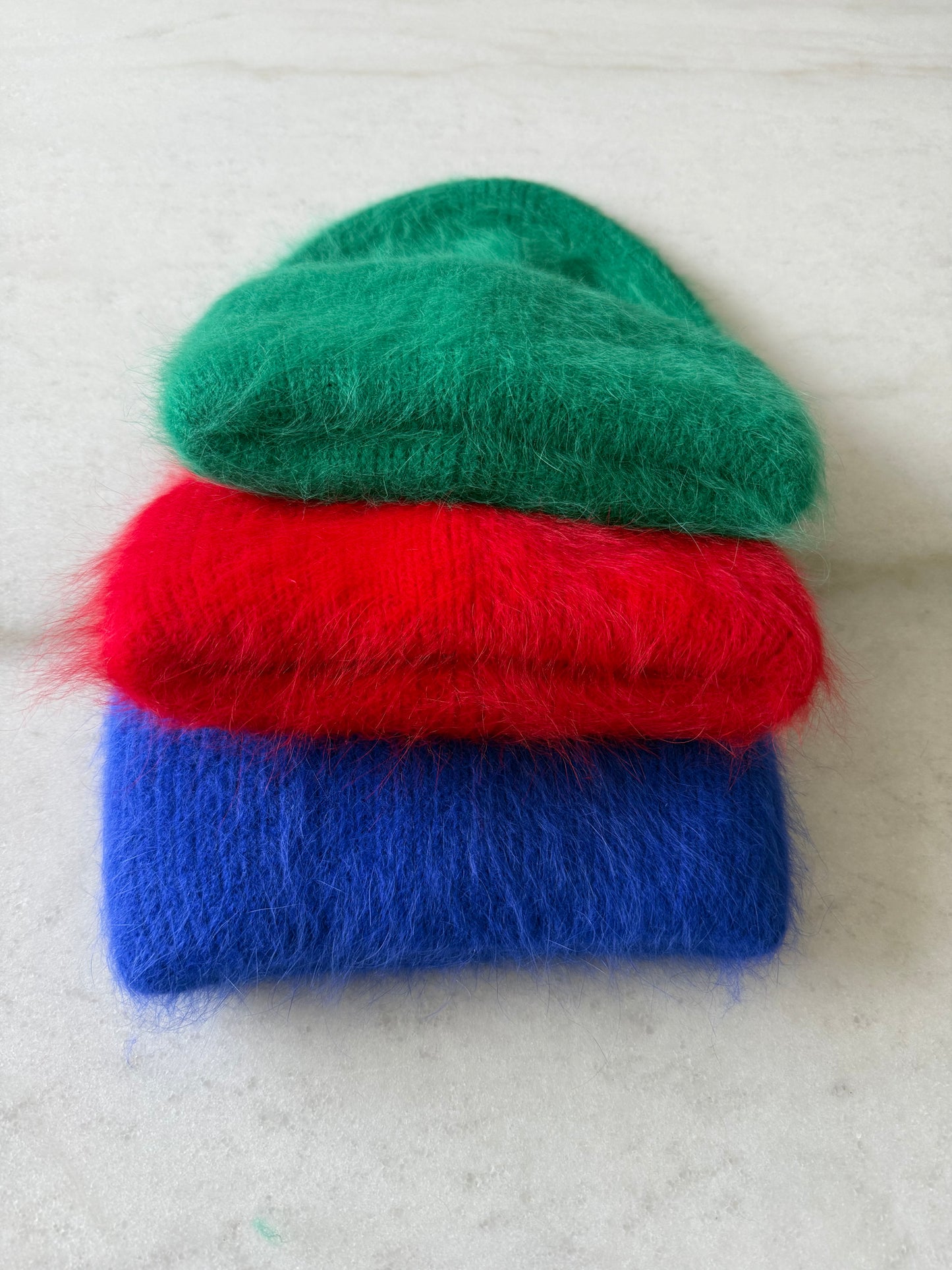 FLUFFY ANGORA BEANIE -  Mid of Oct