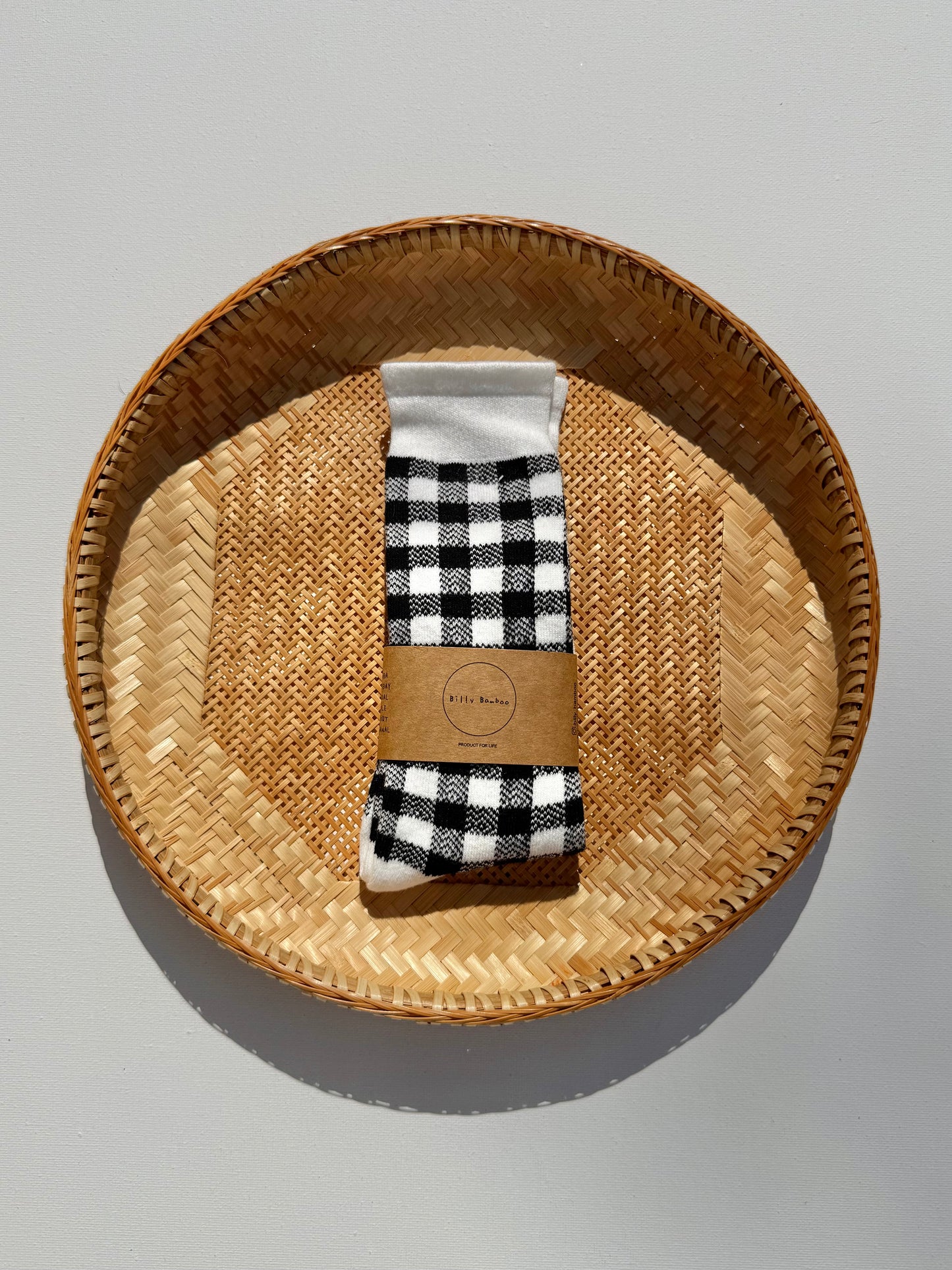 KIDS GINGHAM HIGH SOCKS