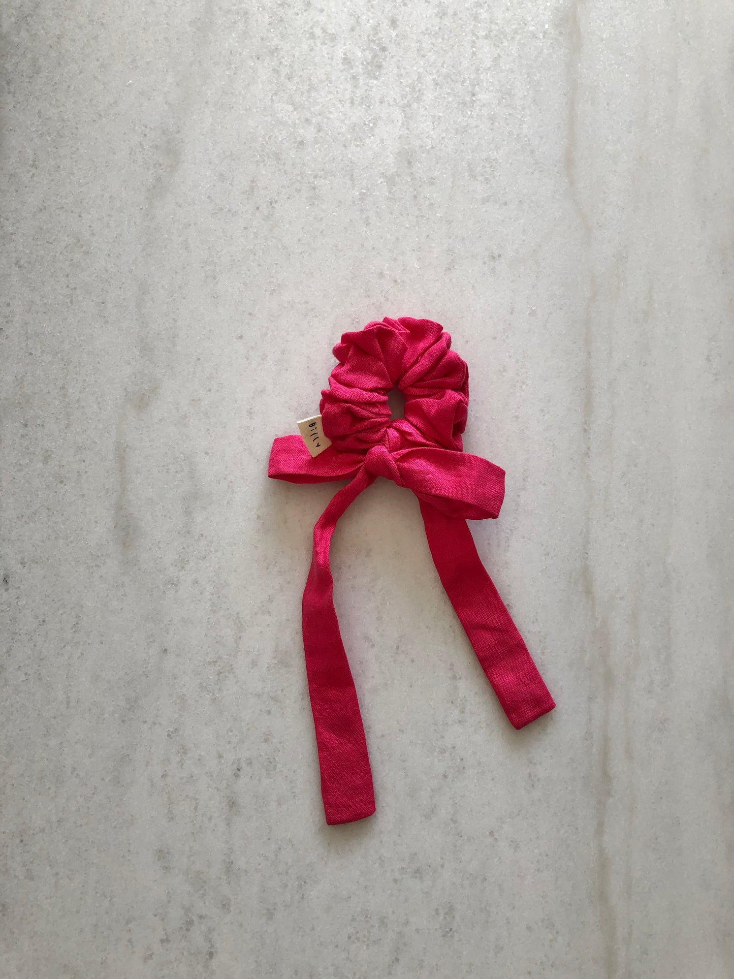 PURE LINEN SCRUNCHIES - bright