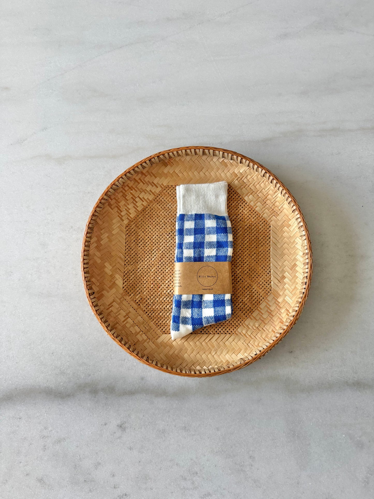 KIDS GINGHAM HIGH SOCKS