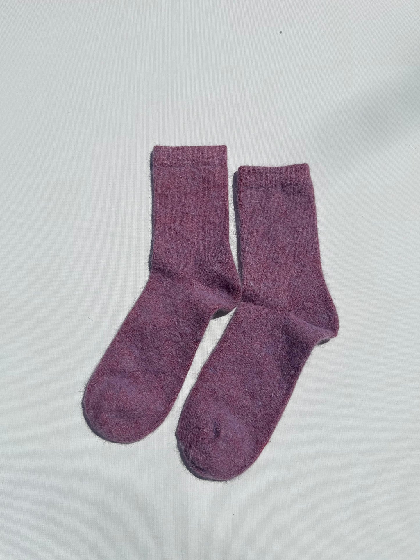 FLUFFY ANGORA SOCKS