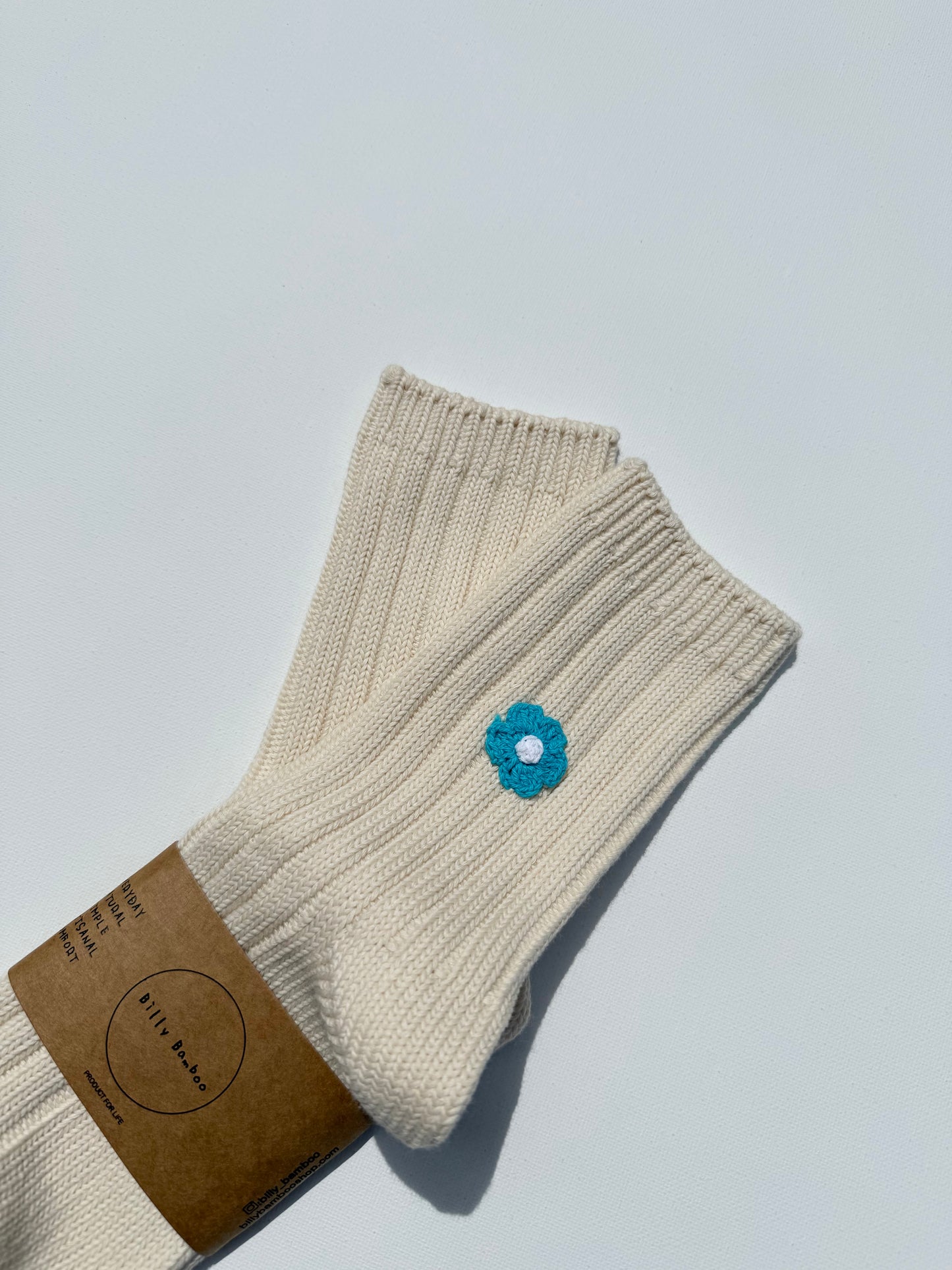 CROCHET HAPPY FLOWER SOCKS