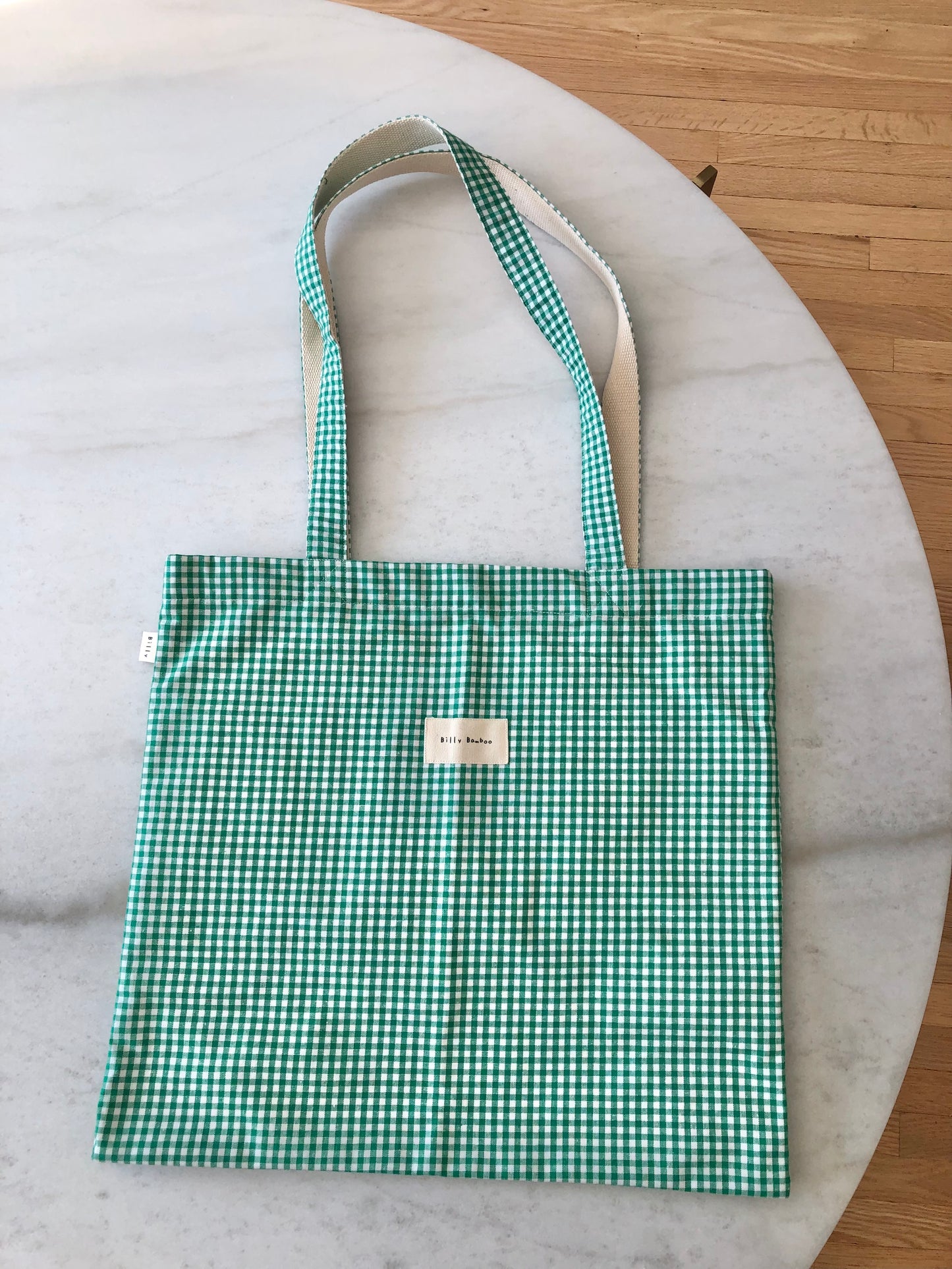 GINGHAM TOTE BAG