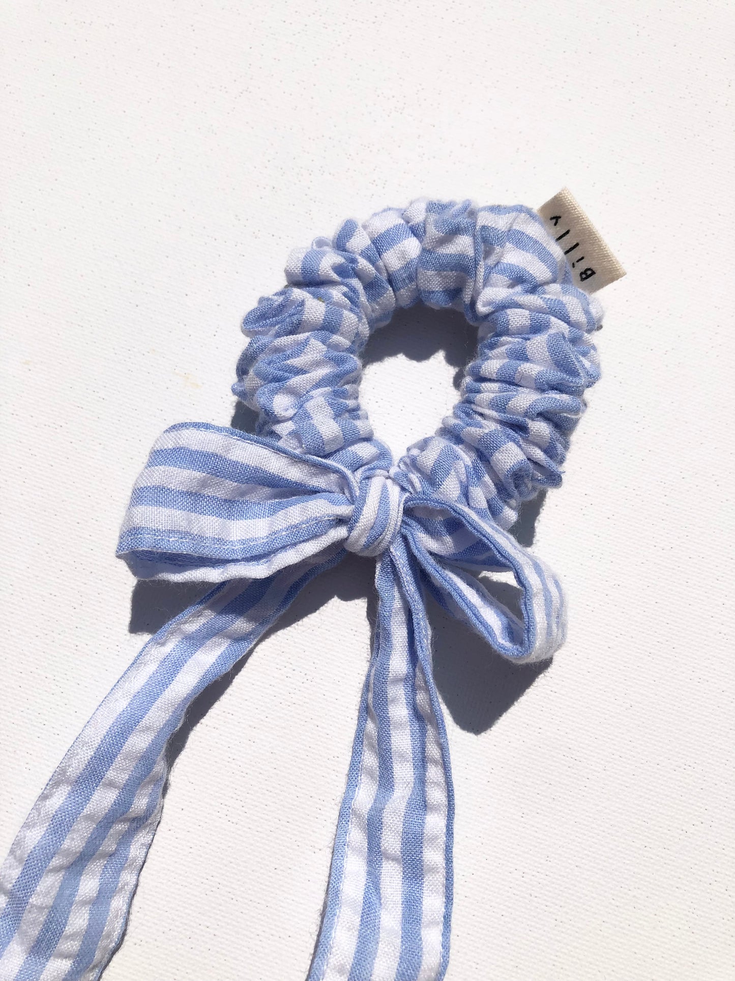 STRIPE BOW SCRUNCHIES