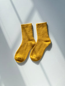 ANGORA WOOL SOCKS - crystal bright