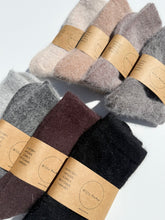 Load image into Gallery viewer, FLUFFY ANGORA SOCKS - NEUTRAL