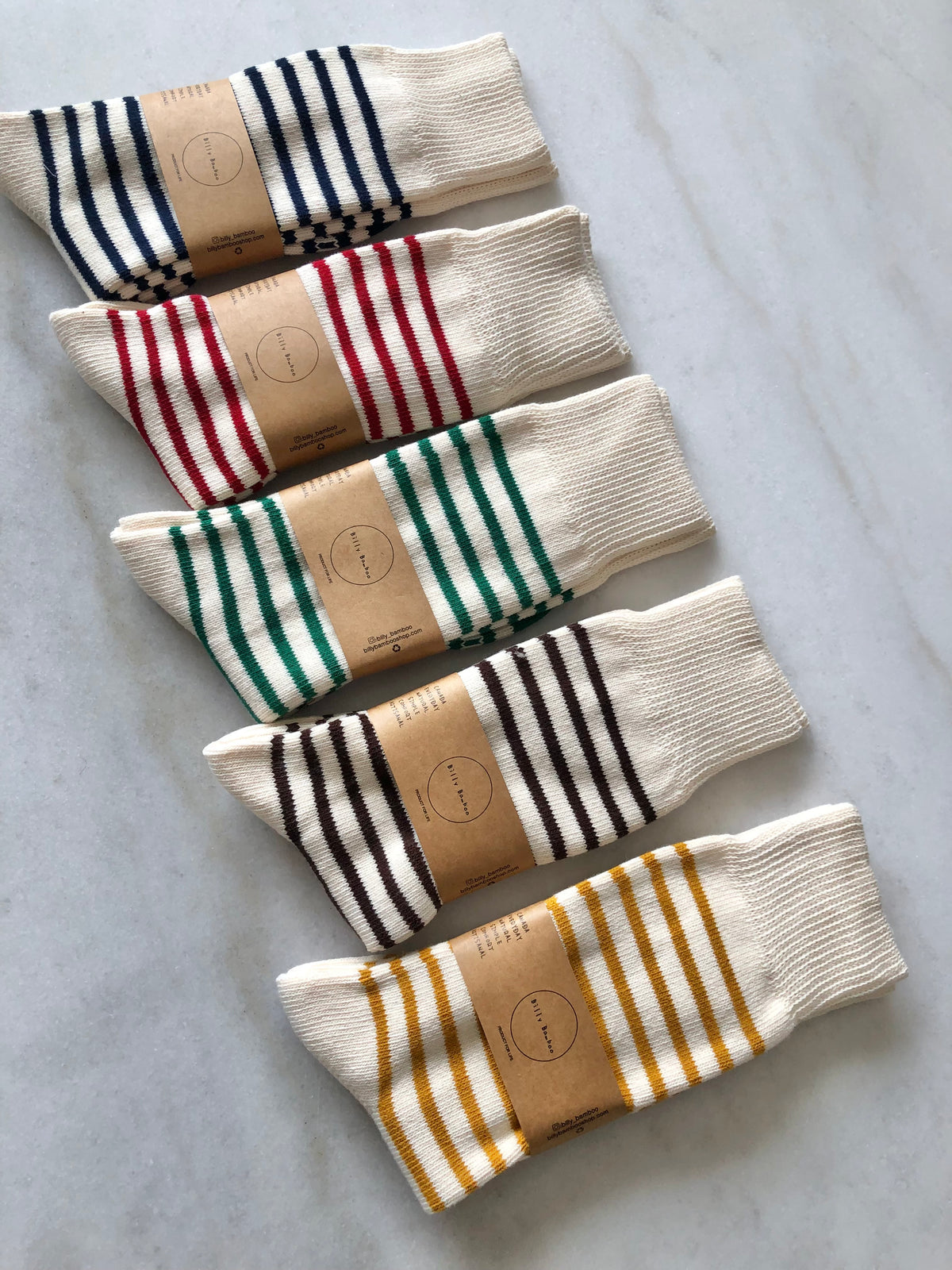 MAKINO STRIPE HIGH SOCKS