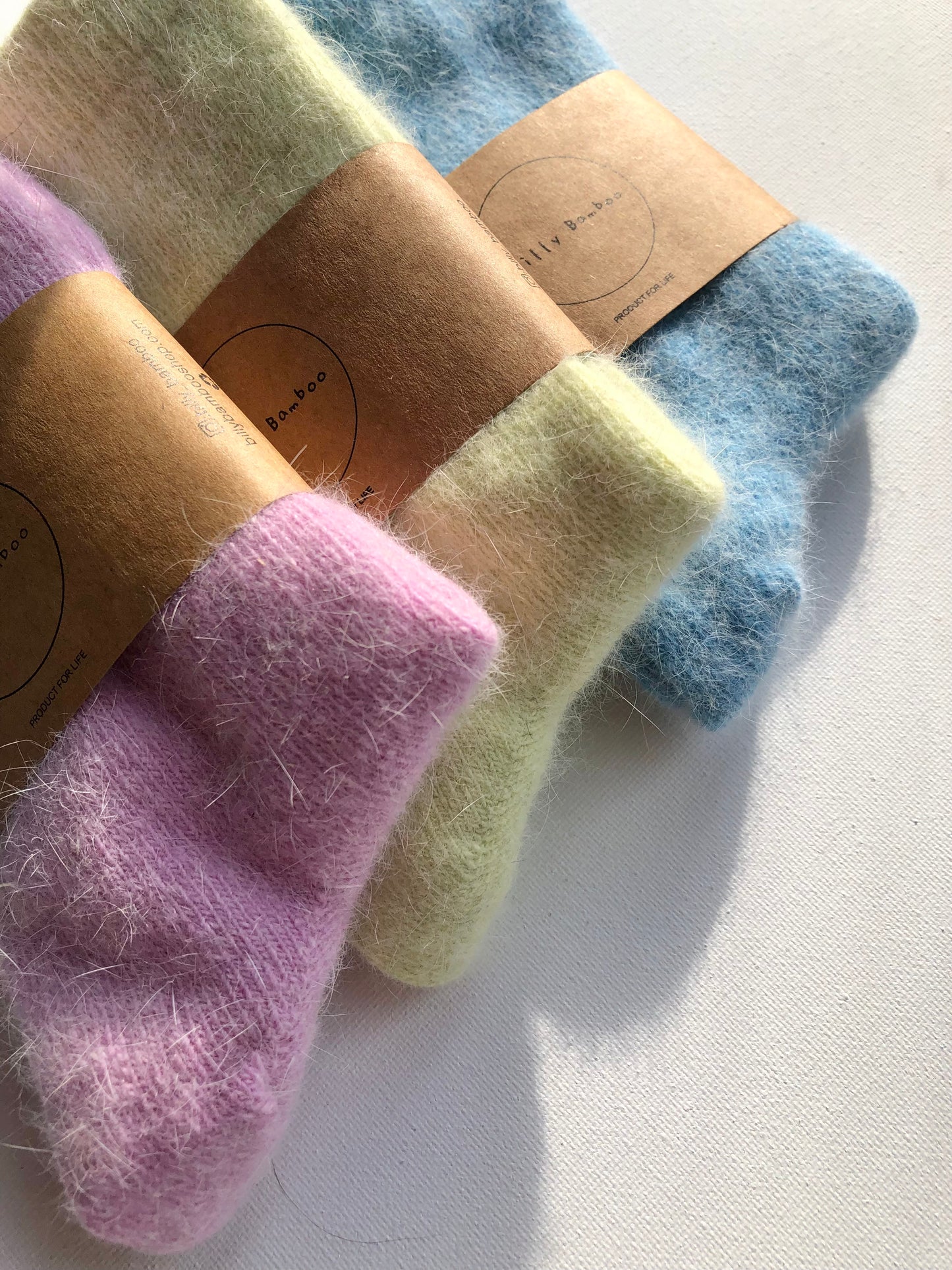 FLUFFY ANGORA SOCKS