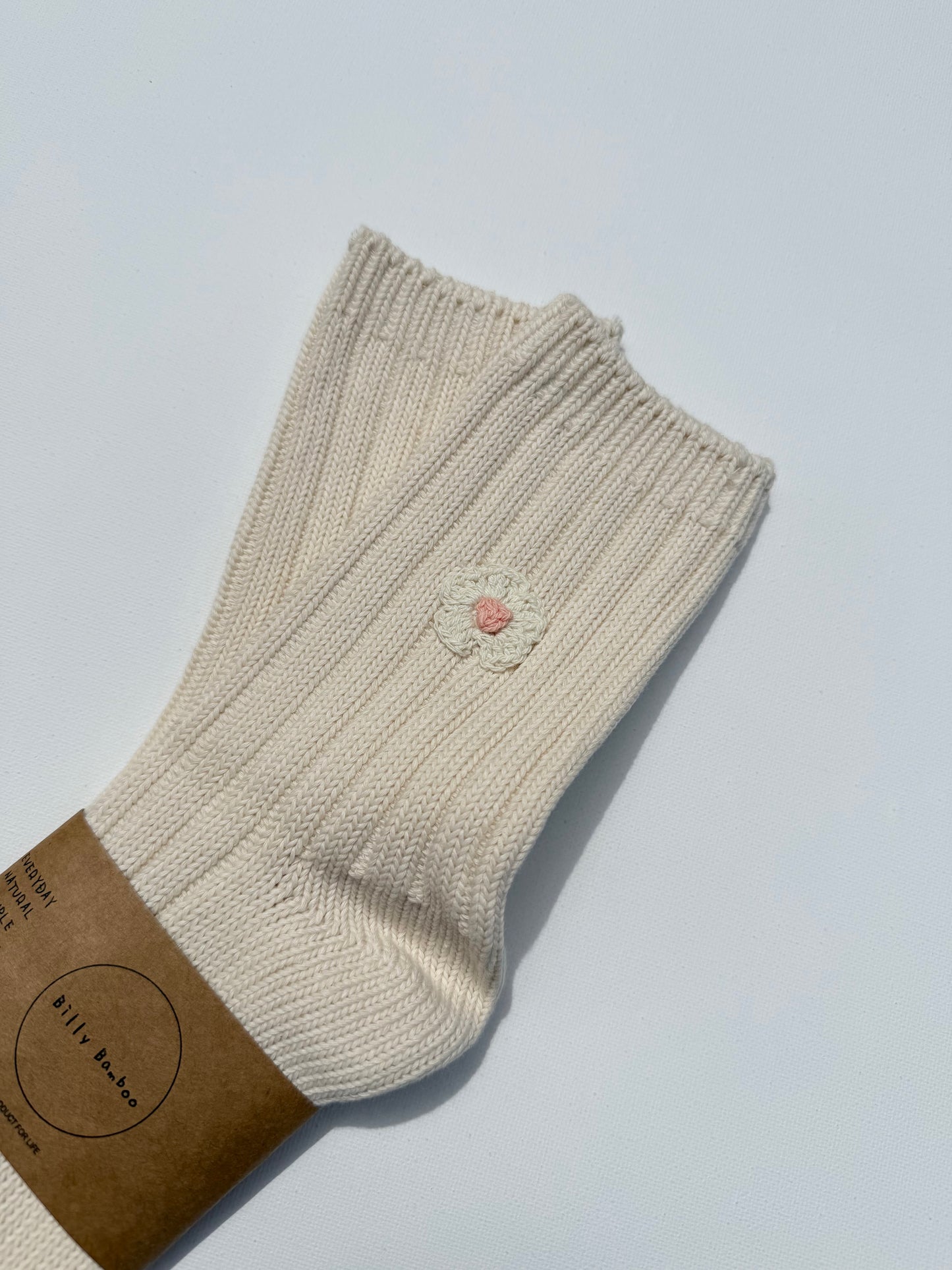 CROCHET HAPPY FLOWER SOCKS