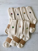 Load image into Gallery viewer, CROCHET FIELD ROSE SOCKS