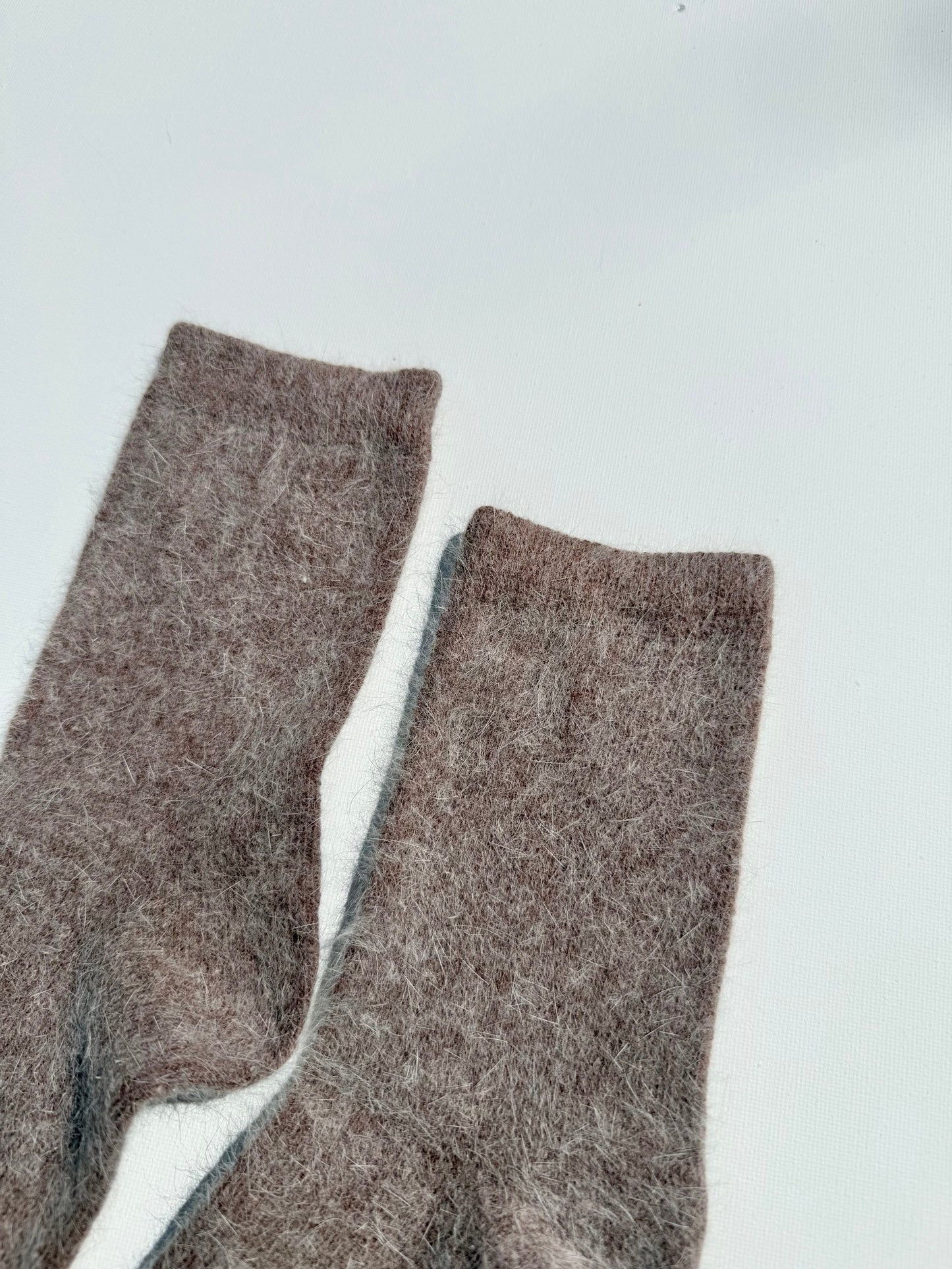 FLUFFY ANGORA SOCKS