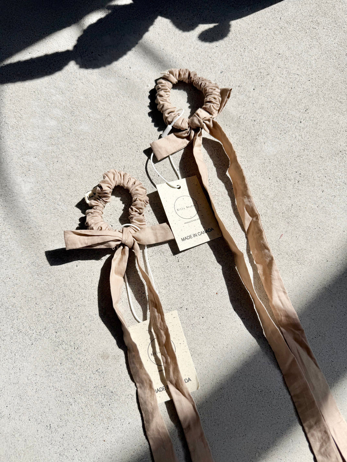 COTTON POPLIN MINI BOW SCRUNCHIES