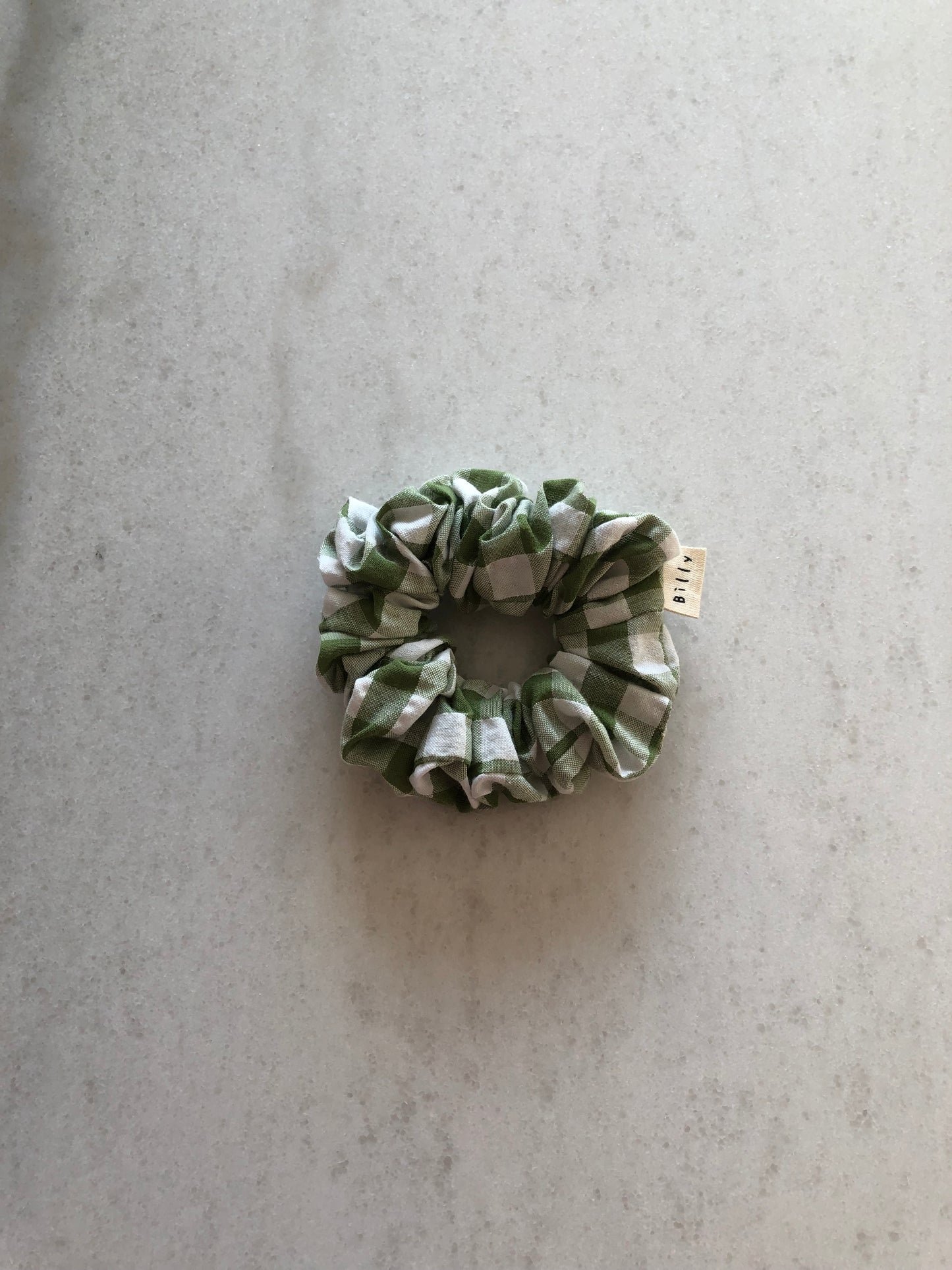 GINGHAM SEERSUCKER SCRUNCHIES  - neutral