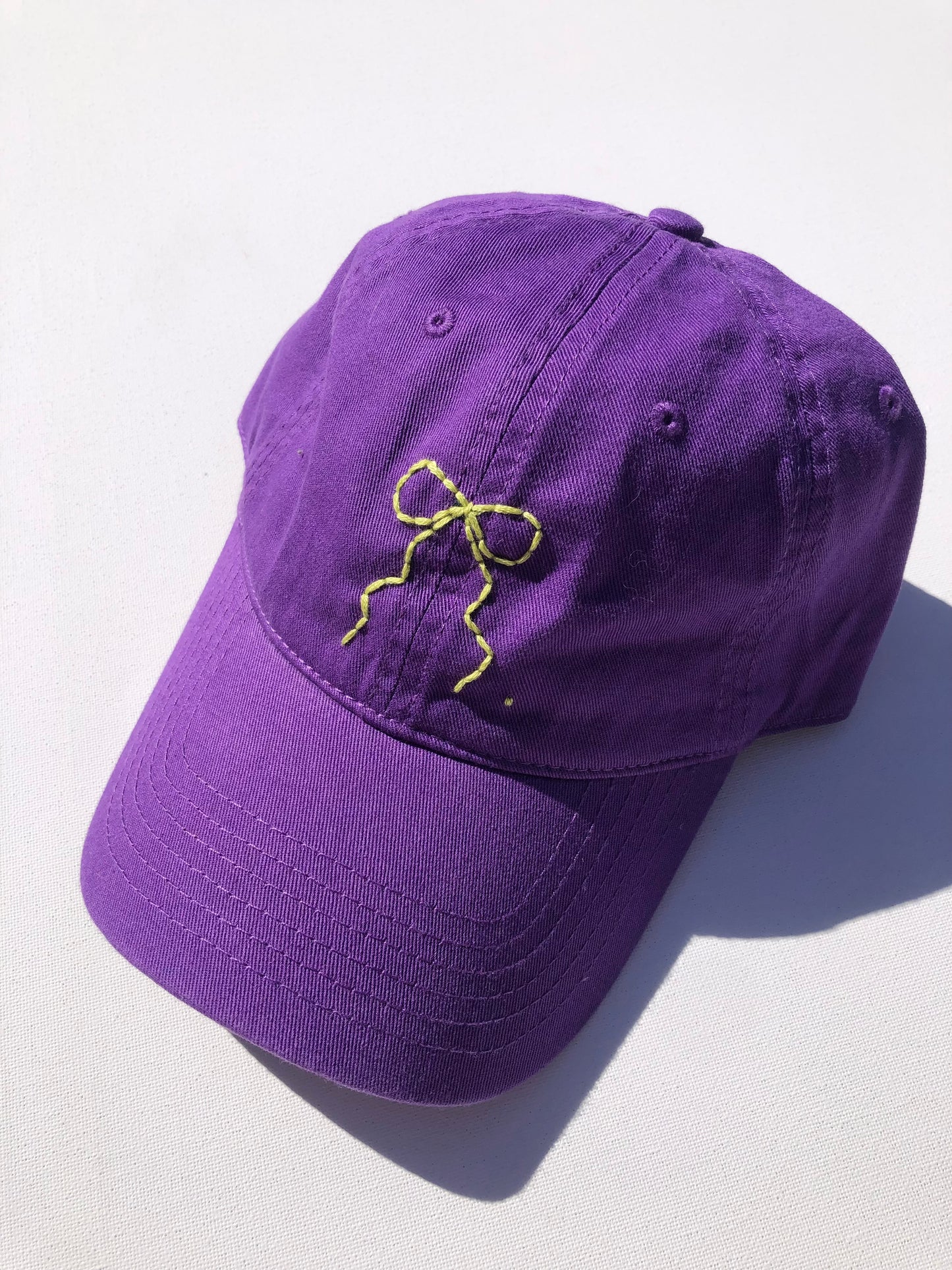 HAND EMBROIDERY BOW CAPS