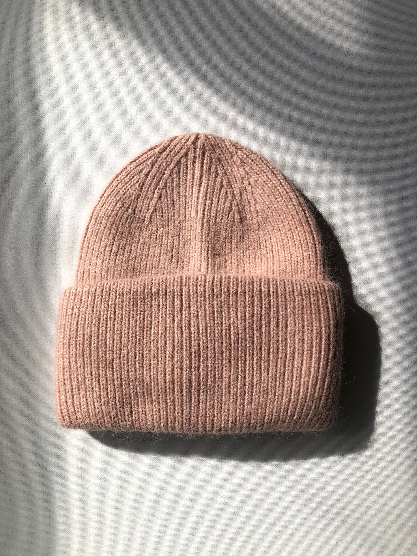 ROYAL ANGORA BEANIE - snow pastel
