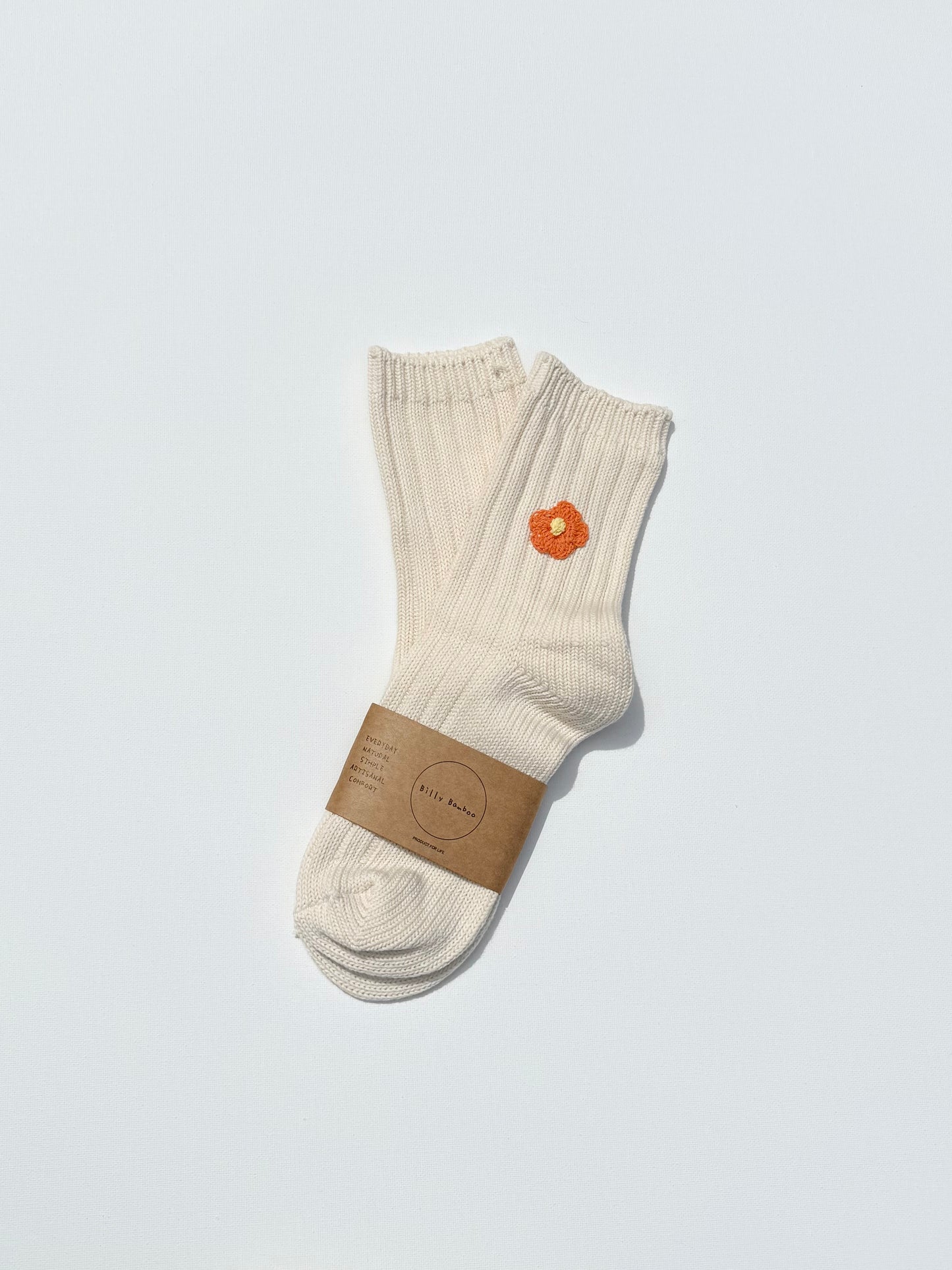 CROCHET HAPPY FLOWER SOCKS