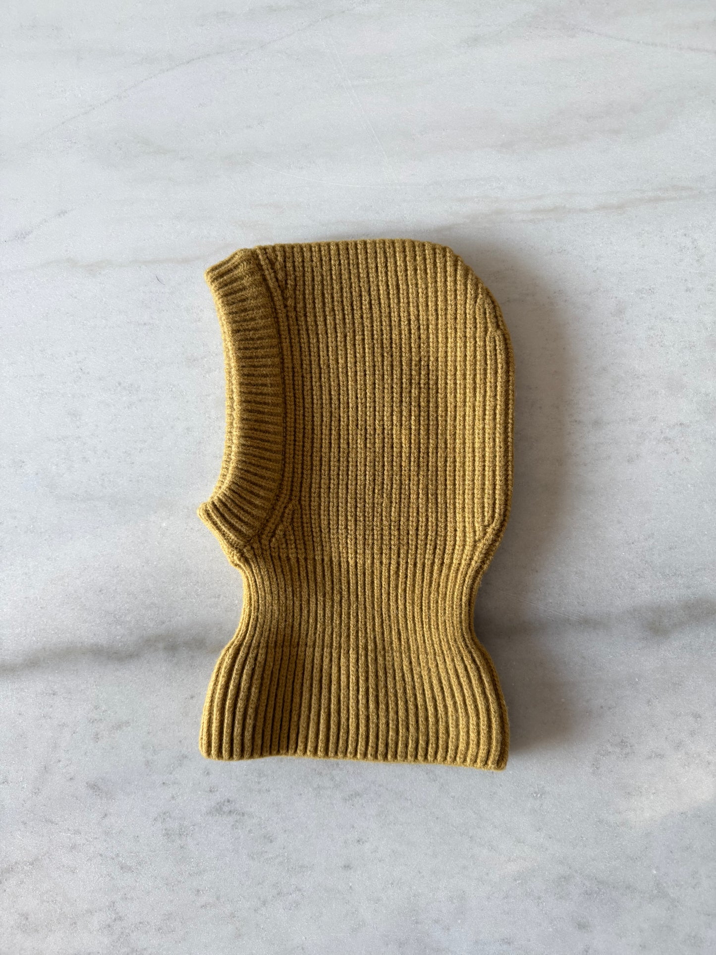 CHUNKY RIB FUZZY WOOL BALACLAVA
