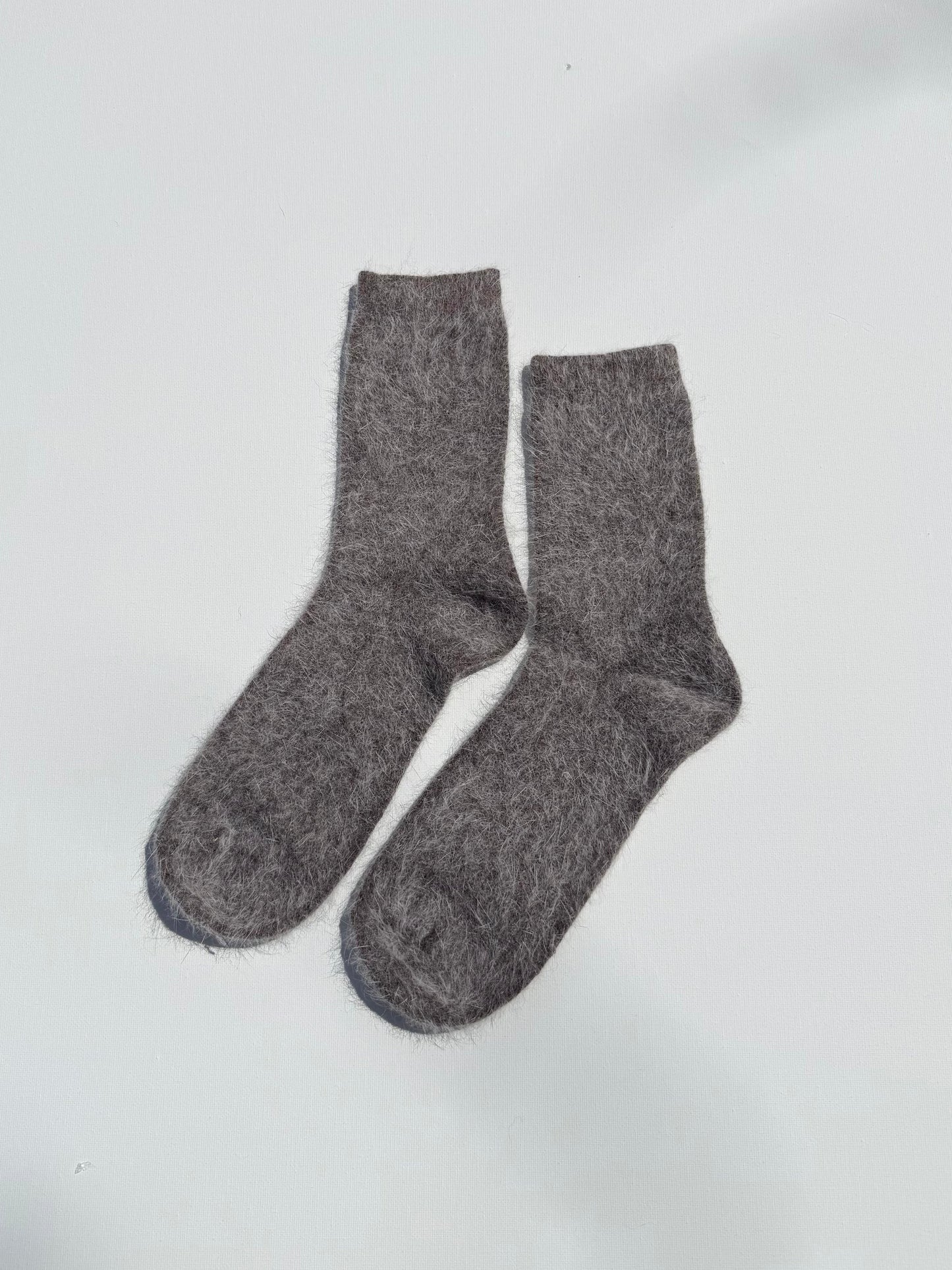 FLUFFY ANGORA SOCKS