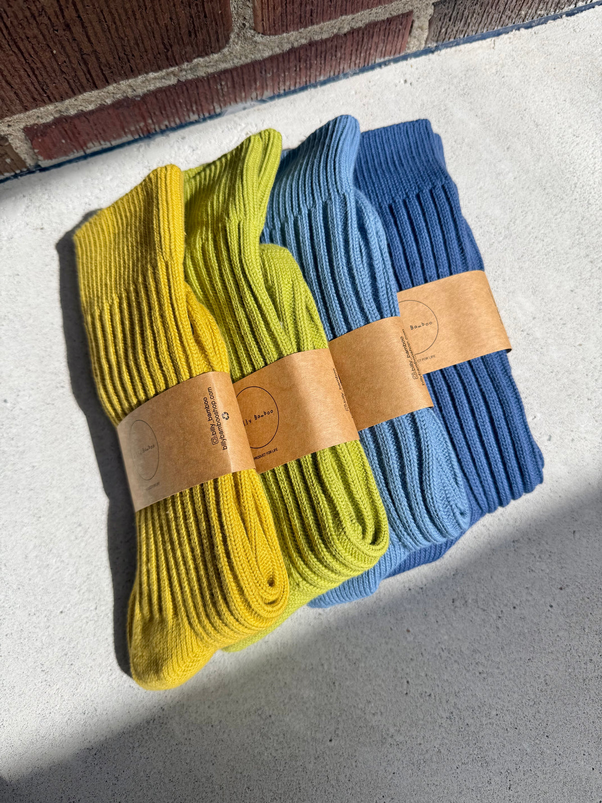 RIBBED COTTON HIGH SOCKS