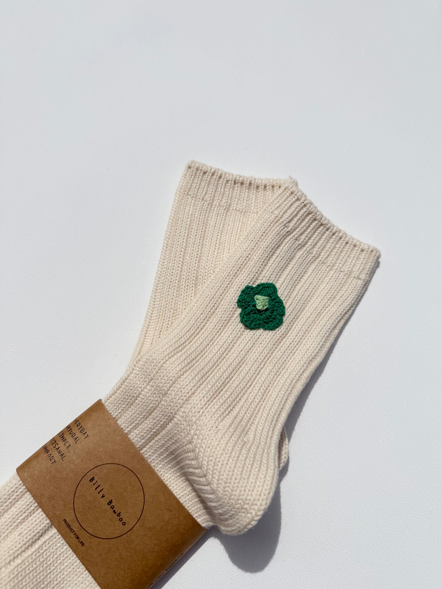 CROCHET HAPPY FLOWER SOCKS