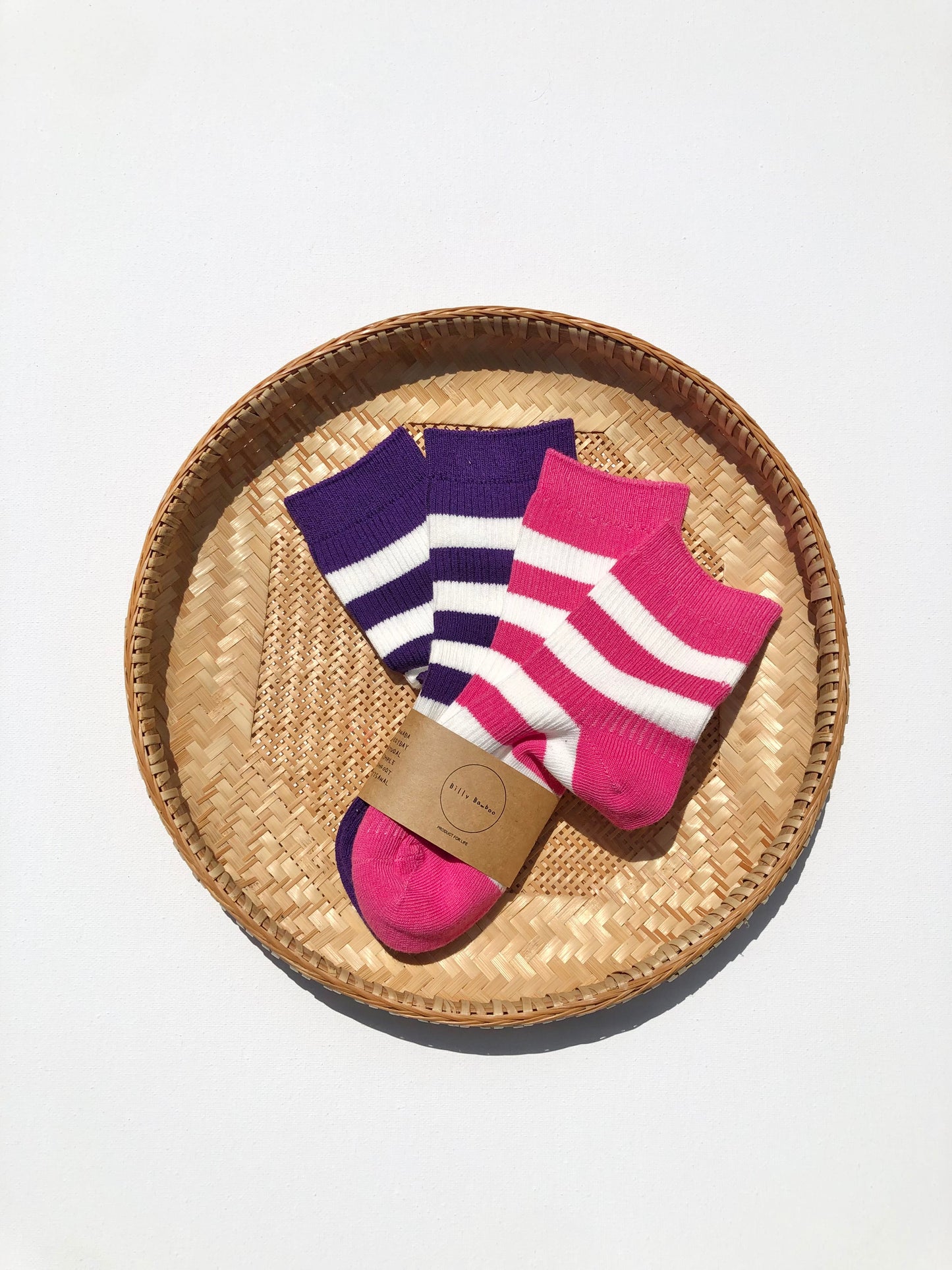 KIDS POP STRIPE SOCKS: PACK OF 2