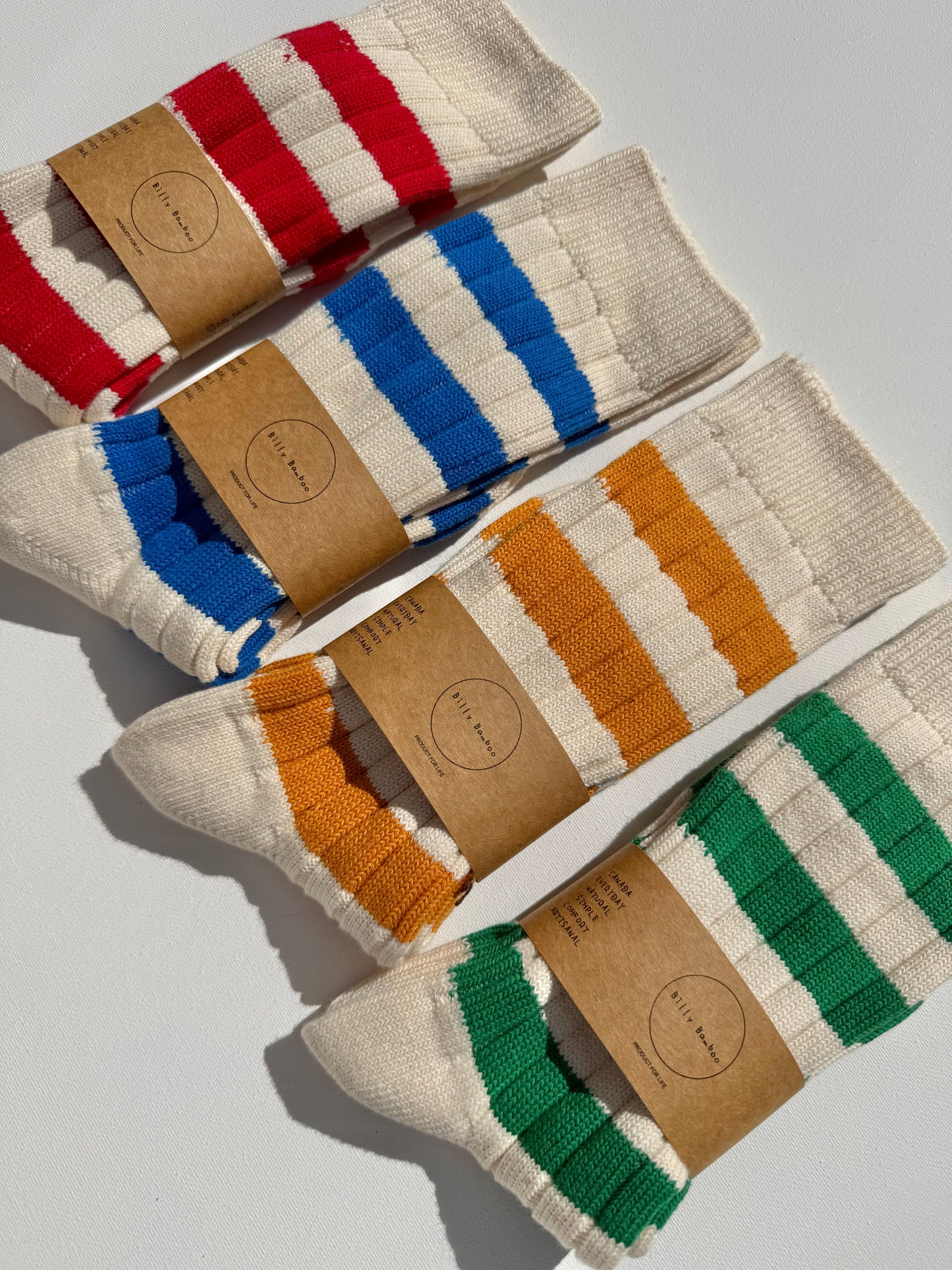 COLOUR STRIPE HIGH SOCKS