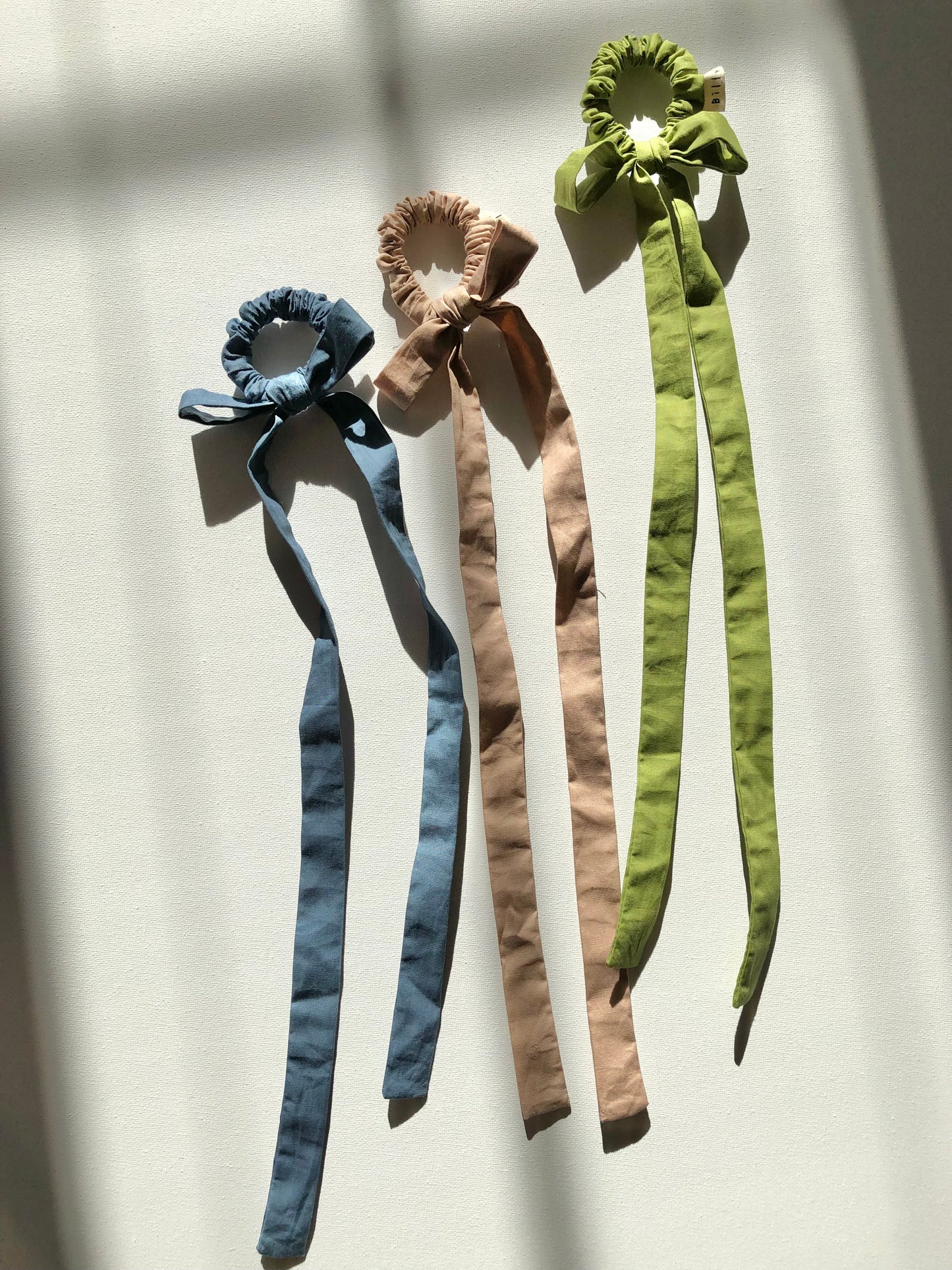 COTTON POPLIN MINI BOW SCRUNCHIES