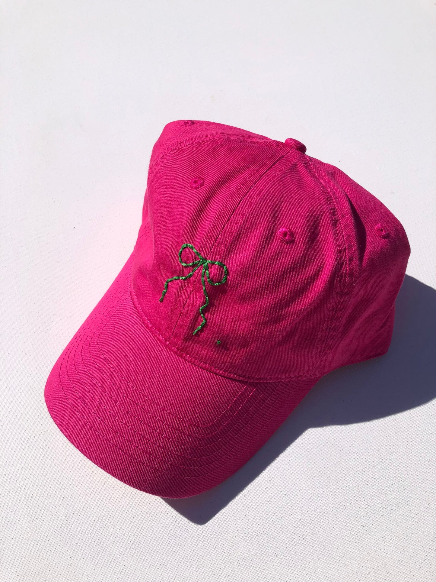 HAND EMBROIDERY BOW CAPS