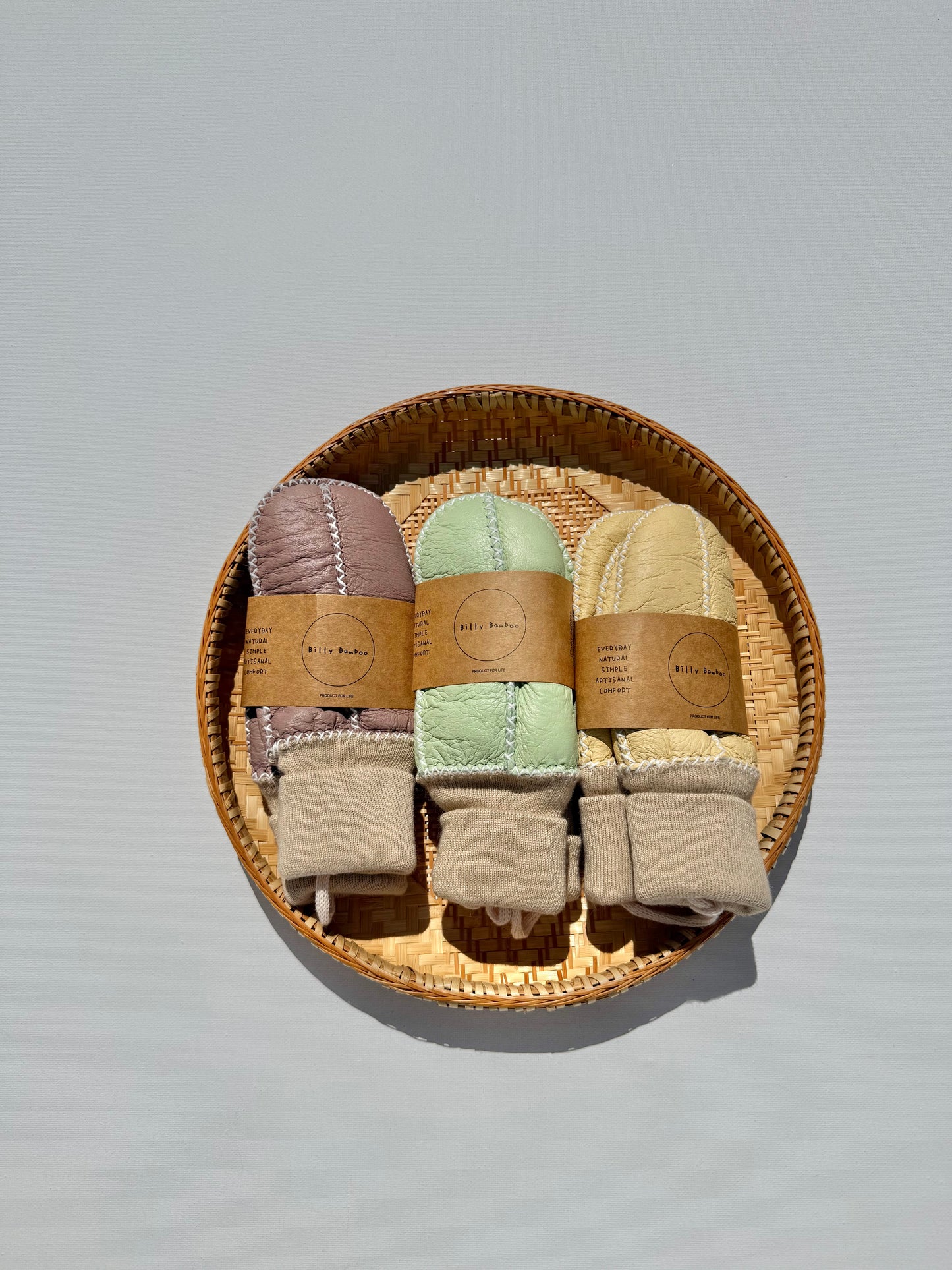 KIDS SHEARLING MITTENS
