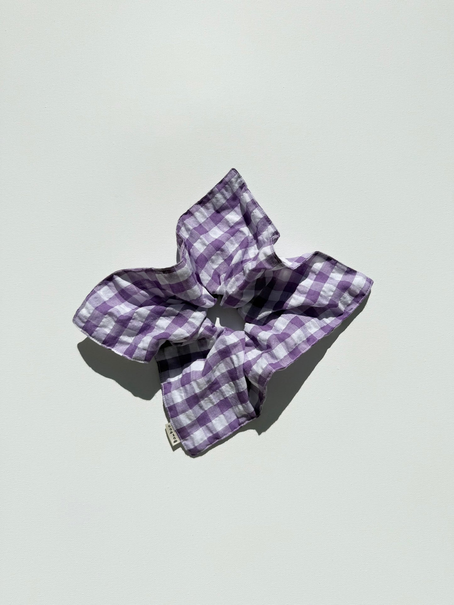 GINGHAM PETAL SCRUNCHIES - crystal bright