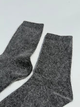 Load image into Gallery viewer, FLUFFY ANGORA SOCKS - NEUTRAL